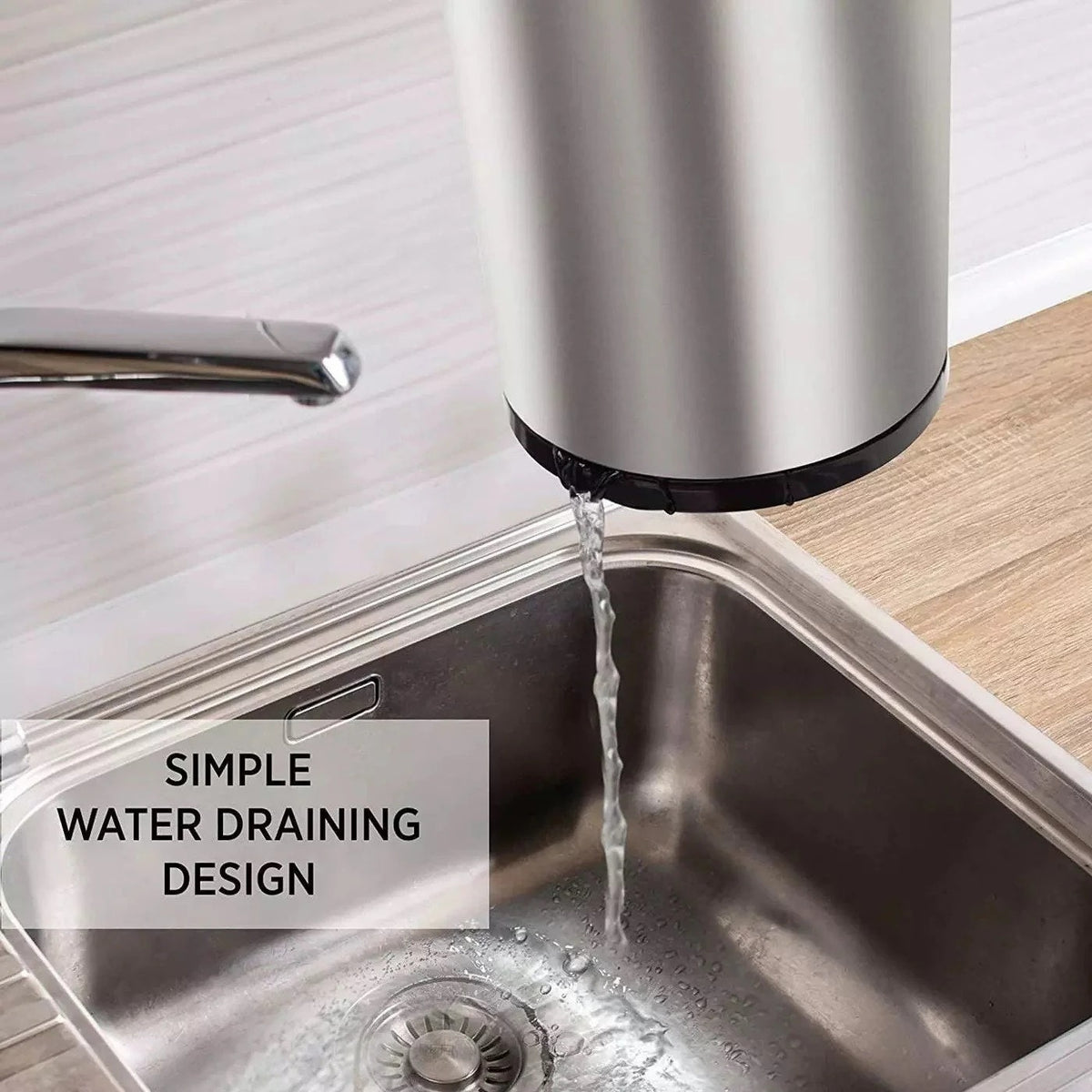 Stainless Steel Rotating Storage Bucket