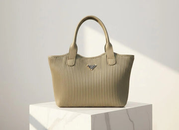 The Meridian Tote – Textured Ribbed Everyday Handbag
